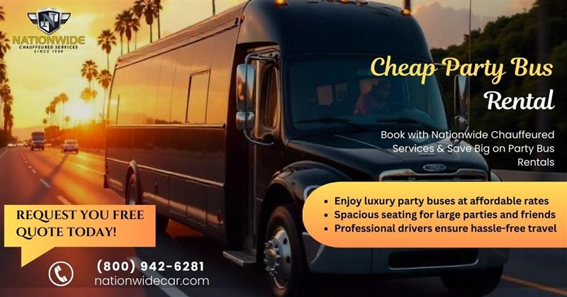 Cheap Party Bus Rental