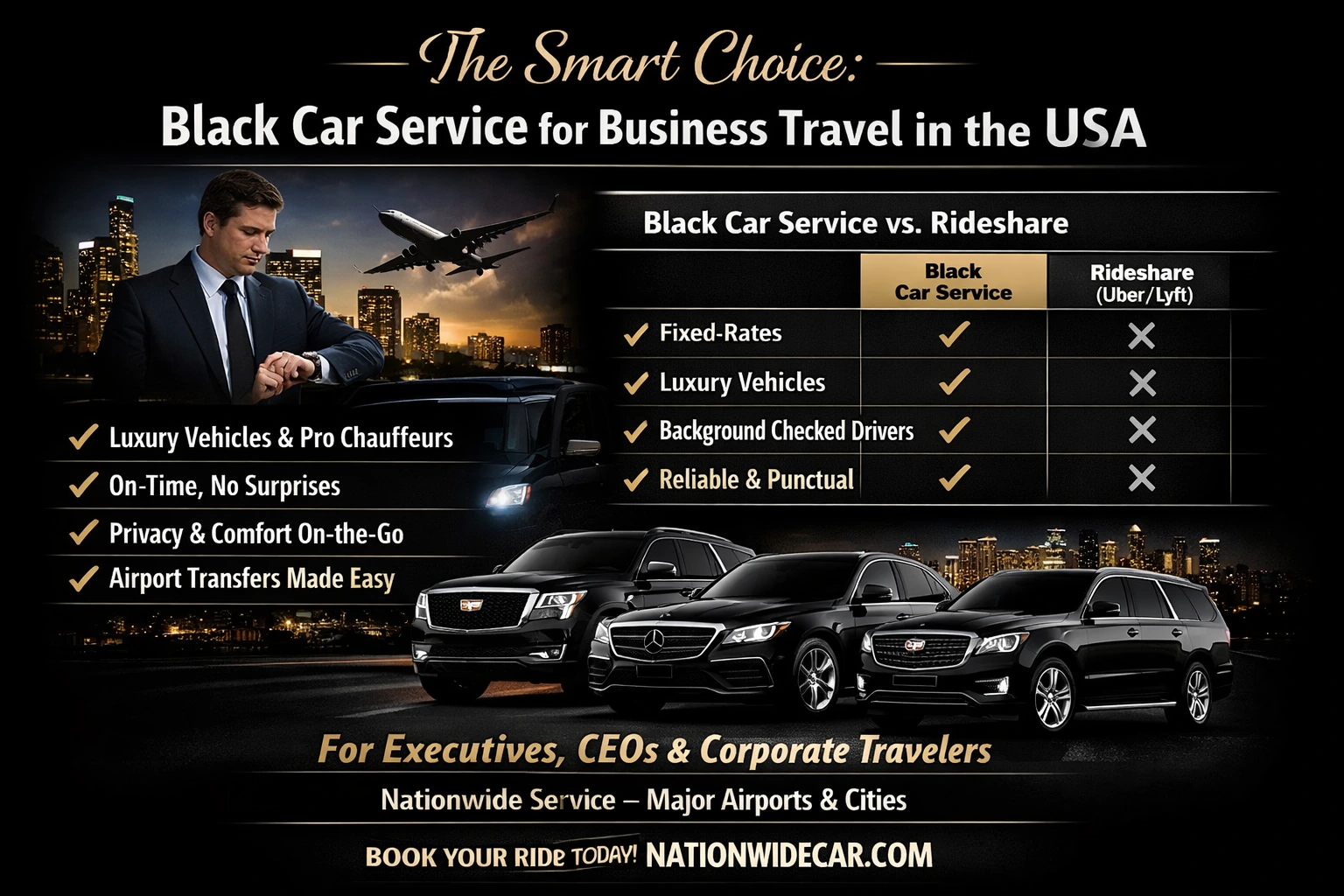 The Smart Choice Black Car Service for Business Travel in the USA